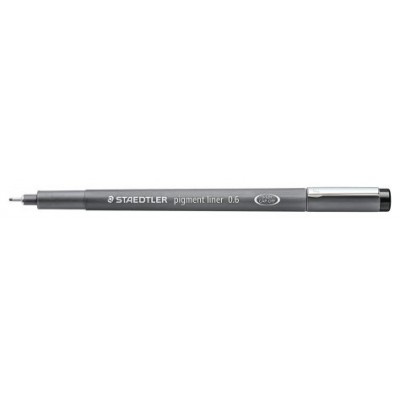 ROTULADOR CALIBRADO PIGMENT LINER 308, 0,6MM, NEGRO STAEDTLER 308 06-9 (MIN10) (Espera 4 dias)